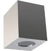 Nordlux LED-wandlamp buiten Canto Kubi 2, alu / grijs / zink, Aluminium, Modern, LED wandlamp buiten