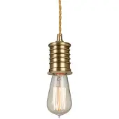 Elstead Lighting Elstead Hanglamp met E27 fitting, verouderd messing