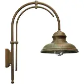 MORETTI Wandlamp buiten Luca, dimbaar, koper, Messing, Antiek