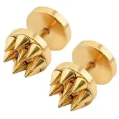 Mendes Spike Stud oorbellen edelstaal Rose