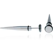 Mendes Titanium Stud oorbellen Spike Zilver