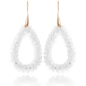 Cilla Jewels Druppel oorbellen Stardust Wit Goudkleurig