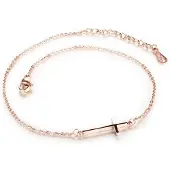 Cilla Jewels enkelband Cross Rose Goudkleurig