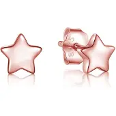 Cilla Jewels dames oorknoppen 925 Zilver Stars Rose