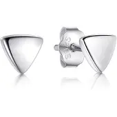 Cilla Jewels dames oorknoppen 925 Zilver Triangle zilver