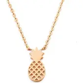 Cilla Jewels dames ketting Pineapple rosegoud Verguld