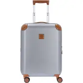 Bric's Amalfi 4-wielige cabinewagen 55 cm zilverkleurig