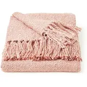Malagoon Misty Pink Solid Plaid 125 x 150 cm
