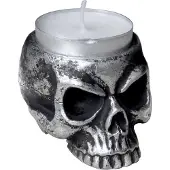 Alchemy - SKULL Theelichthouder - Zilverkleurig