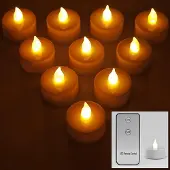 Edco Led Theelichtjes Met Afstandsbediening (set Van 10)