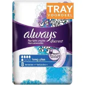 Always Discreet Incontinentieverbanden Plus Voor Urineverlies - Long Plus - Voordeelverpakking 6 x 8 stuks