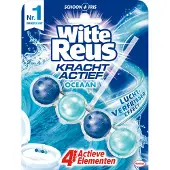 Witte Reus Kracht Actief Boost Oceaan Toiletblok 50g - WC blokjes - Voordeelverpakking - 10 stuks