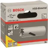 Bosch Lochsäge HSS-Bimetall für Standardadapter, 17 mm, 11/16-Zoll