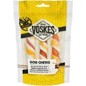 Voskes Hondensnack Stick Runderhuid M Rund Met Kip 3 Stuks