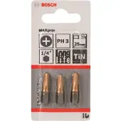 Bosch 2607001548 Philips Bit 25 mm Max Grip - PH3 (3st)