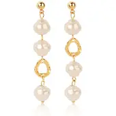 LGT JWLS LGT Jewels Dameshangers Hangers met Drievoudige Parel