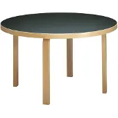 Artek 91 Tafel 125 Cm Zwart Linoleum - Eettafels & bartafels Berk Birch - 28302183