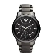 Emporio Armani AR1452 Heren Chronograaf Horloge Ceramica Zwart