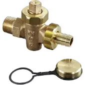 Riko vul+aftapkraan 1/2"zwaar model