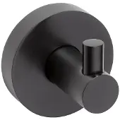 Sapho X-Round handdoekhaak mat zwart