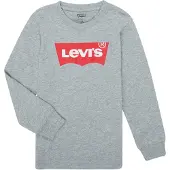 Levi's Kids Sweatshirt 'Batwing' grijs gemêleerd / rood / wit