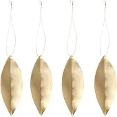 Ferm Living Leaf Ornaments - Set van 4 Brass