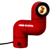 Santa & Cole Tafellampe , dimbare, Rood, Woonkamer, Kunststof