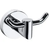 Sapho X-Round dubbele haak gebogen chroom