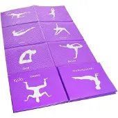 OPTI bedrukte yoga oefenmat met een dikte van 5 mm & anti-slip