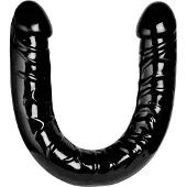 You2Toys – Thermoplast Ultra Dong Dubbele Dildo in Penis Vorm met Vol en Stevig Ontwerp – 43 cm – Zwart