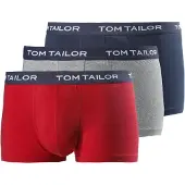 Tom Tailor Boxershorts donkerblauw / grijs gemêleerd / rood / wit
