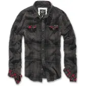 Brandit Overhemd bruin / mokka / rood / zwart