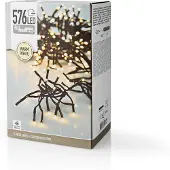 S.I.A Clusterverlichting warm - wit buiten - 576 lampjes - 400 cm - Kerstverlichting kerstboom