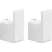 Gedy Pirenei set handdoekhaken wit 2 stuks