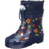 Playshoes Regenlaarzen donkerblauw / karamel / lichtgroen / gemengde kleuren / wit