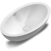SSI Design Milano Solid Surface waskom 60x35x17.5cm mat wit