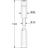 GROHE - Douchepijp, chroom 48053000