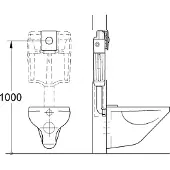 GROHE Skate bedieningsplaat SL single Wit