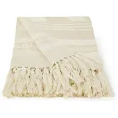 Malagoon Plaids, deken Craft offwhite throw (NEW) dames 125x150 cm