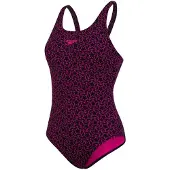 Speedo Boomstar Allover Muscleback Swimsuit Roze UK 32 Vrouw