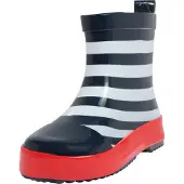 Playshoes Regenlaarzen marine / bloedrood / wit