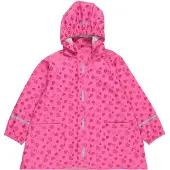 Playshoes regenjas Sweethearts met all over print roze/donkerroze Meisjes Polyester Capuchon - 92
