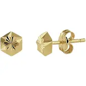 TFT Marie Celeste oorknoppen ster gediamanteerd - 5 mm - Goud