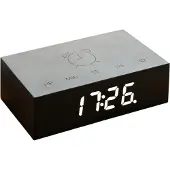 GINGKO DESIGN Click clock Flip black wood effect