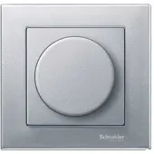 Schneider Electric systeem m met centraalplaat voor dimmer, aluminium