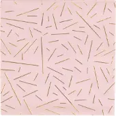 My Little Day Wegwerp servetten - Gouden strepen - - 16 stuks - 16cm