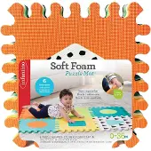 Infantino zachte foam puzzelmat baby speelmat 6-delig kleurrijk.