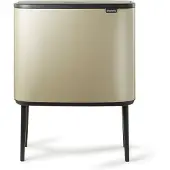 Brabantia Bo touch bin 3x11 liter Metallic Gold
