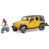 BRUDER Auto Jeep Geel Met Mountainbiker