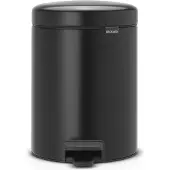 Brabantia Pedaalemmer 5L Matt Black 112928